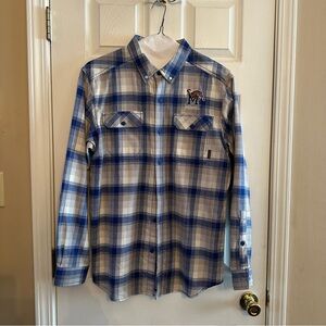 U of Memphis Columbia button down shirt